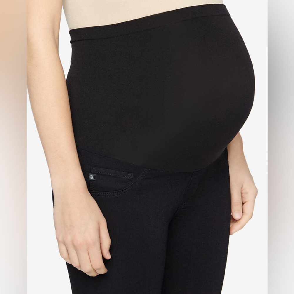 Adriano Goldschmied AG Maternity Black Ankle Jeans